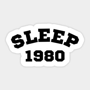 Sleep Retro Classic T Shirt - Black Sleeping Sweatshirt Relaxing Sweatshirt Sticker